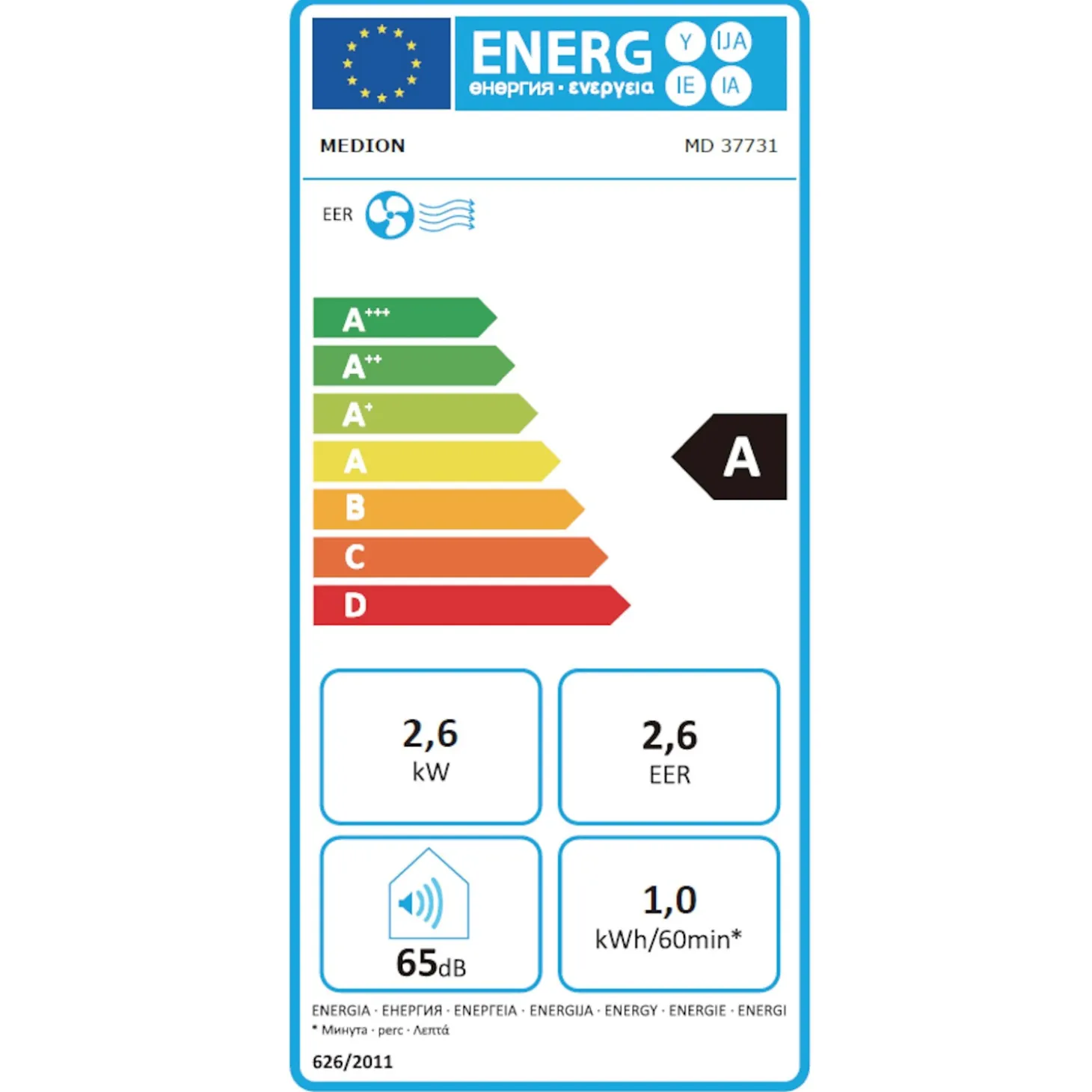MEDION Mobile Klimaanlage MD37731