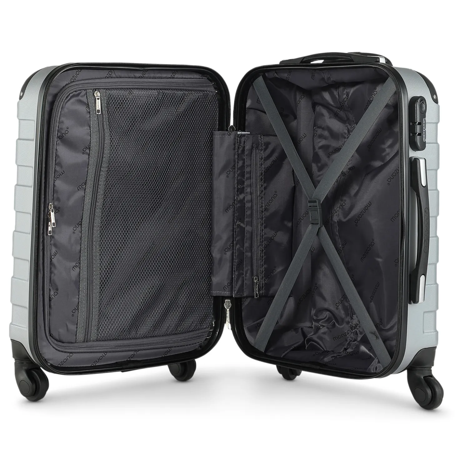 MONZANA Hartschalenkoffer-Set Essential, 4-teilig