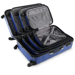 MONZANA Hartschalenkofferset Essential, 4-teilig, Blau