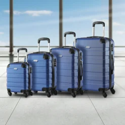 MONZANA Hartschalenkofferset Essential, 4-teilig, Blau