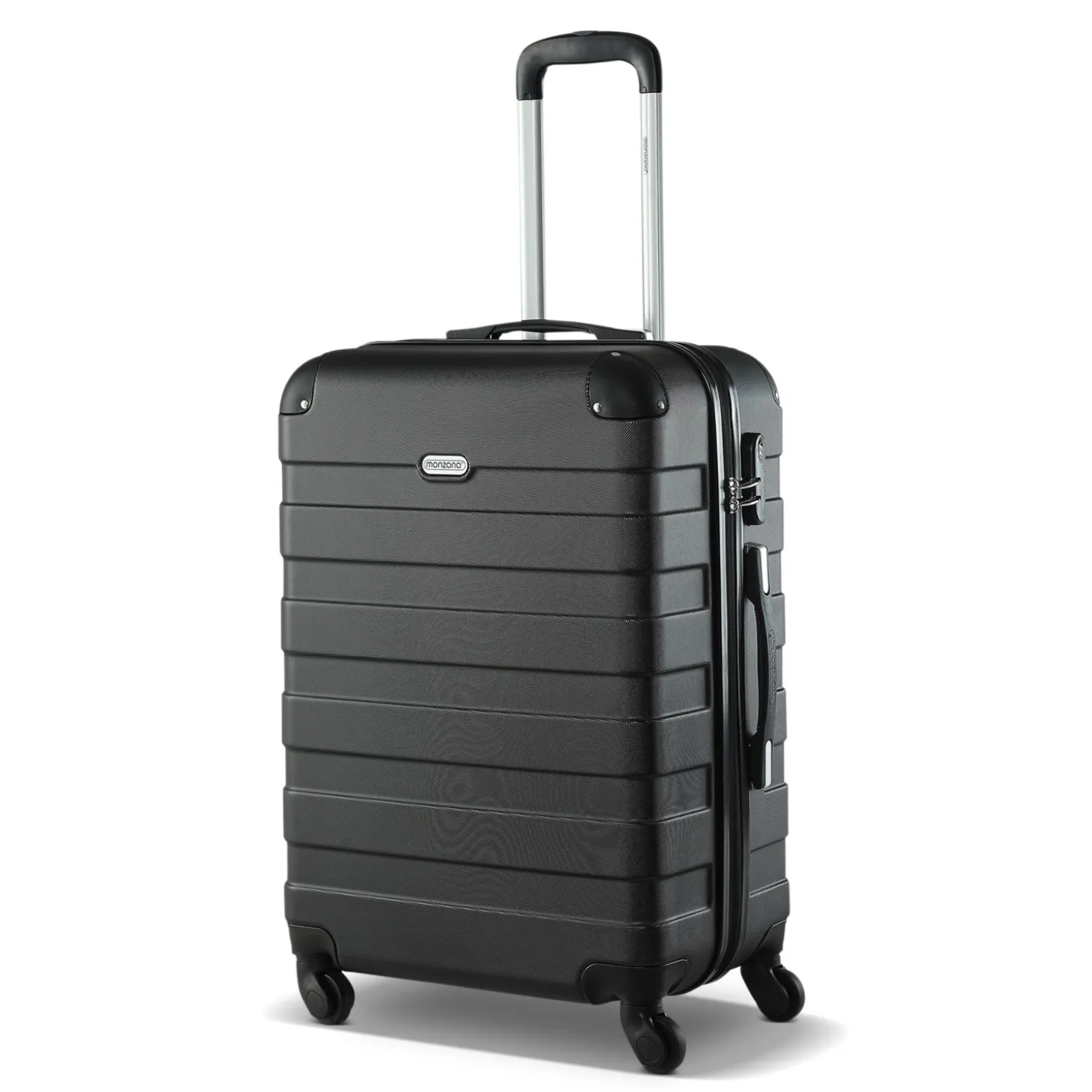 MONZANA Hartschalenkofferset Essential, 4-teilig, Schwarz