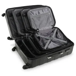 MONZANA Hartschalenkofferset Essential, 4-teilig, Schwarz