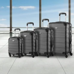 MONZANA Hartschalenkofferset Essential, 4-teilig, Schwarz