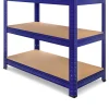 MONZANA Schwerlastregal 180 x 90 x 40 cm blau Premium 2er Set MZL6