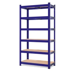 MONZANA Schwerlastregal 180 x 90 x 40 cm blau Premium 2er Set MZL6