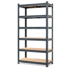 MONZANA Schwerlastregal 180 x 90 x 40 cm schwarz Premium MZL6