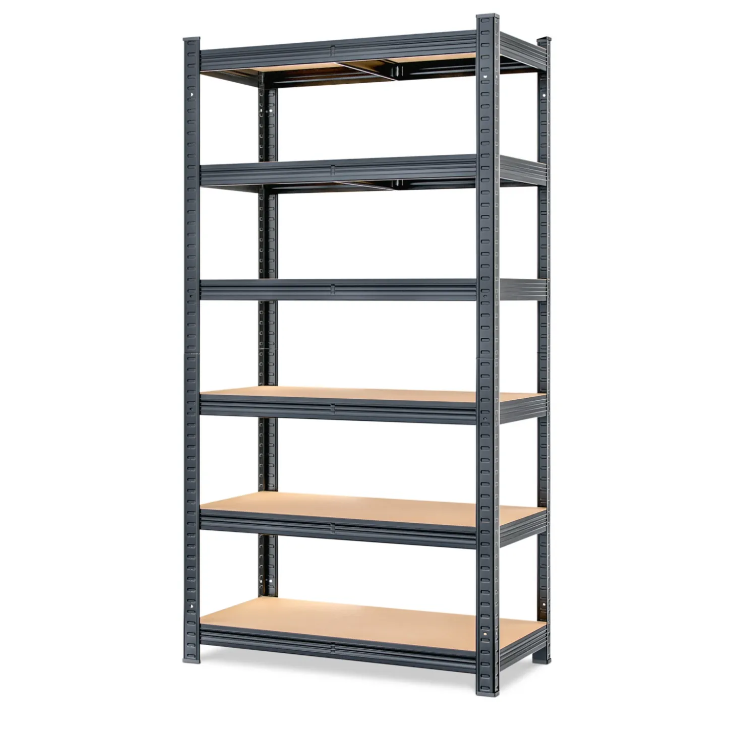 MONZANA Schwerlastregal 180 x 90 x 40 cm schwarz Premium MZL6