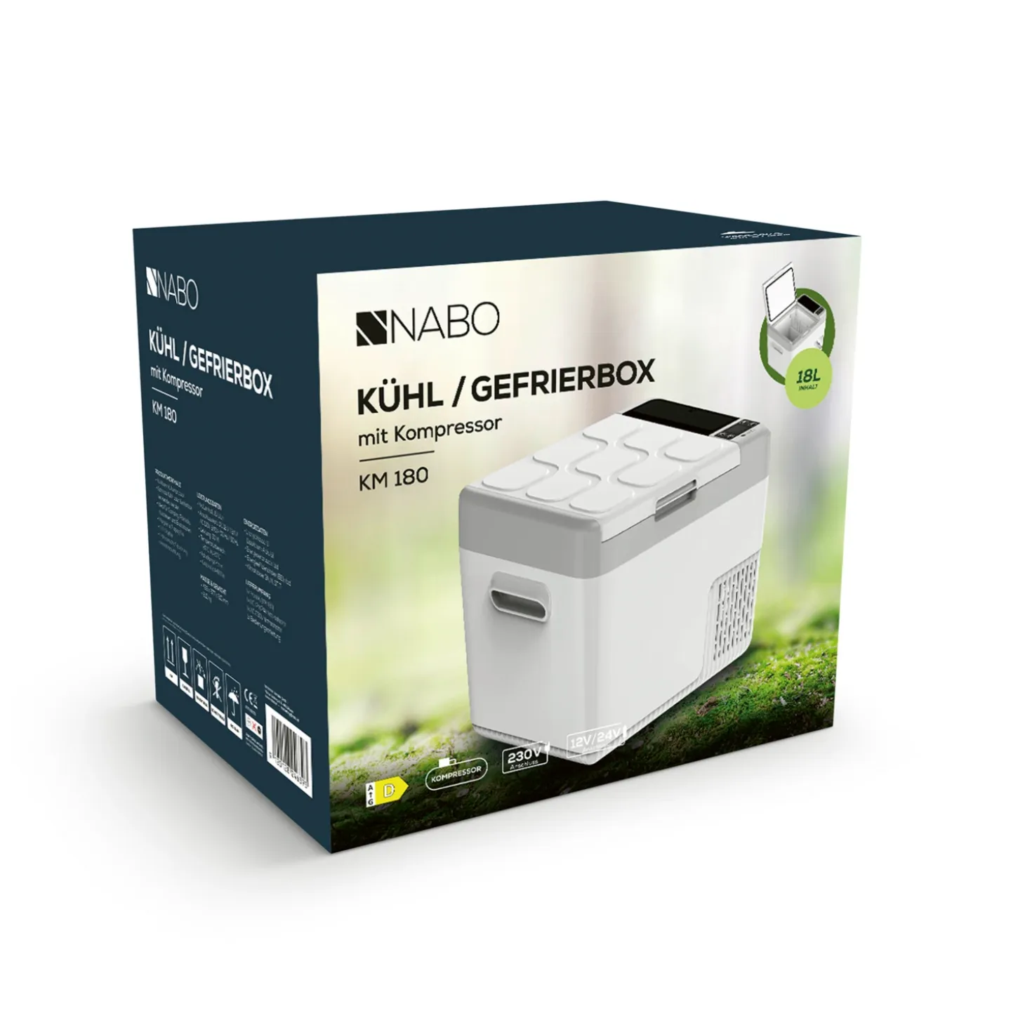 NABO KM 180 - 12 V Mini-Kühl-/Gefrierbox