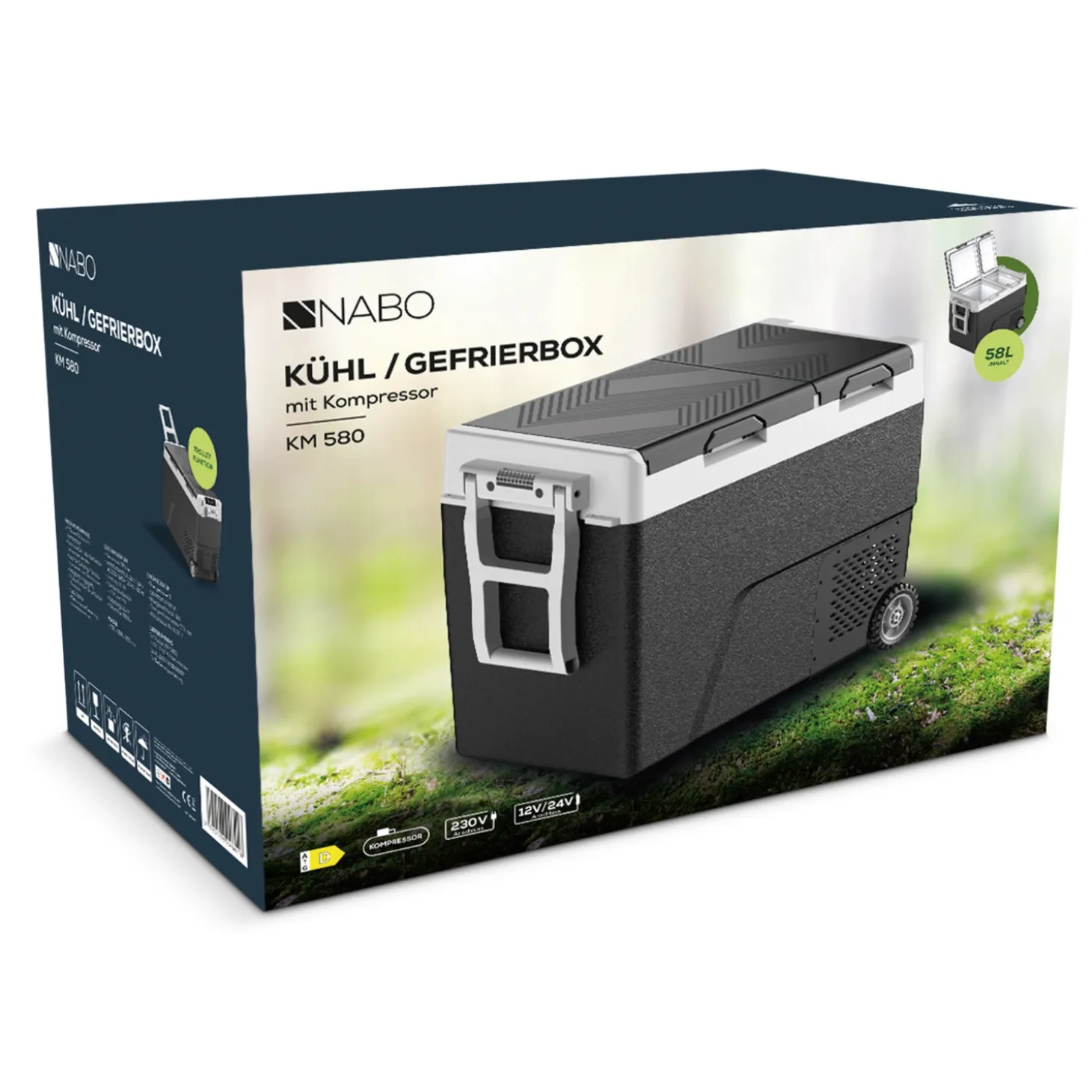 NABO Komprimierte Campingkühlbox NABO KM 580