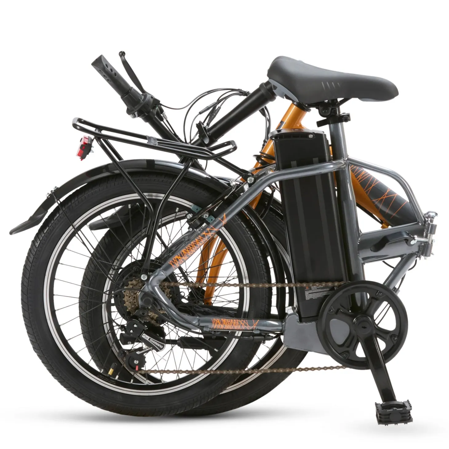 NILOX Faltbares E-Bike J1 Pro Orange-Grau