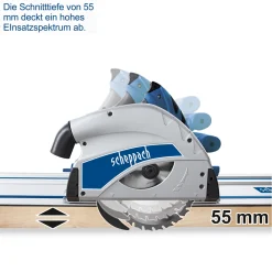 SCHEPPACH Elektro-Tauchsäge PL55
