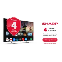 SHARP 43“ (108cm) 4K Ultra HD QLED Google TV™