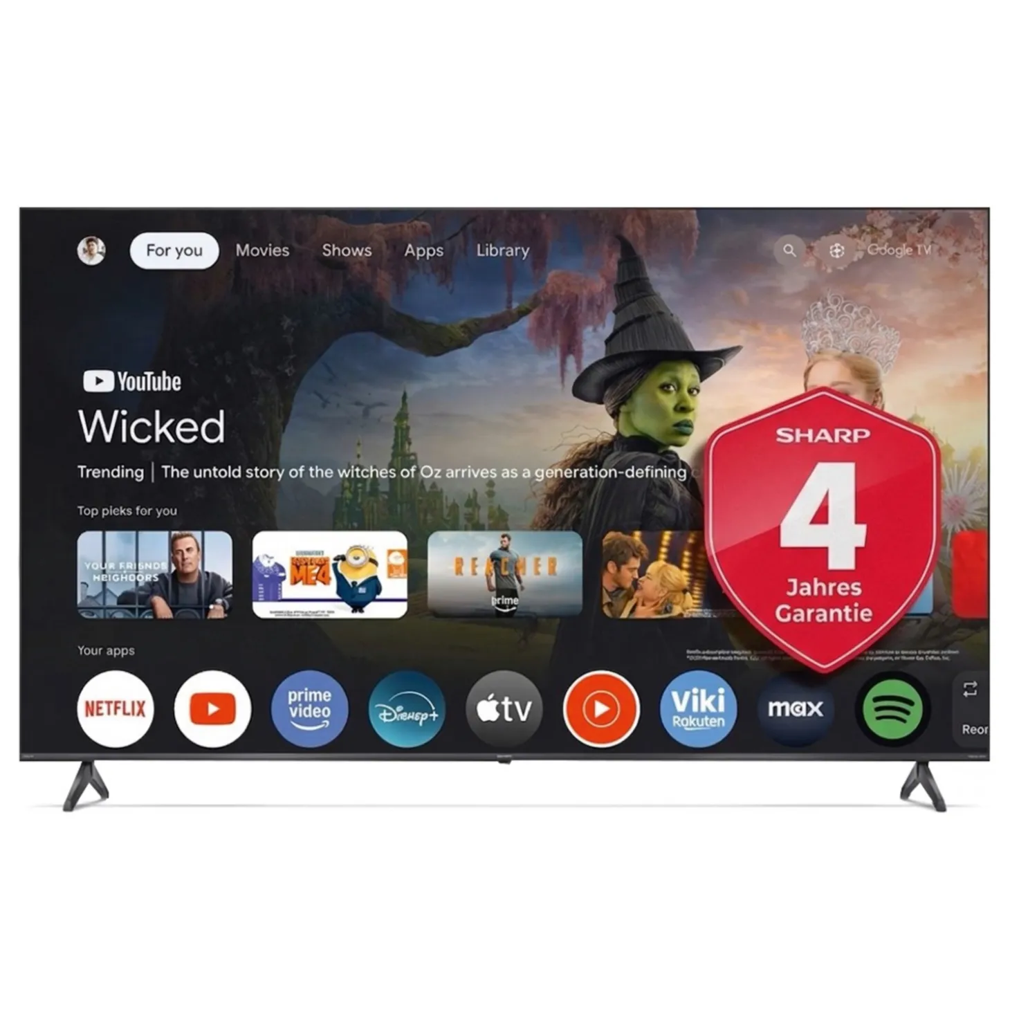 SHARP 85" (216cm) 4K Ultra-HD QLED Google TV™