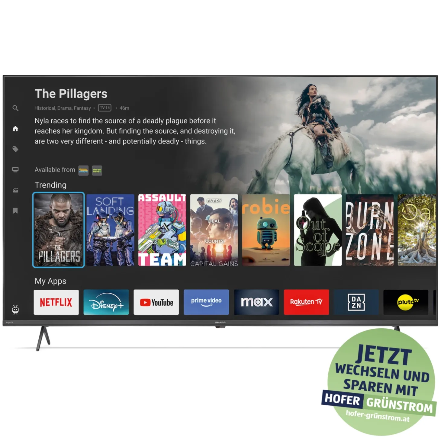 SHARP 55“ (139 cm) 4K ULTRA HD QLED SMART TV