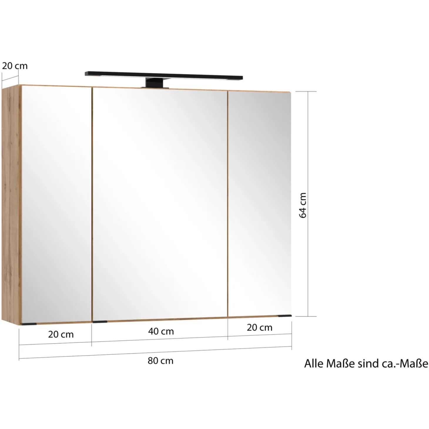 Spiegelschrank 80 cm